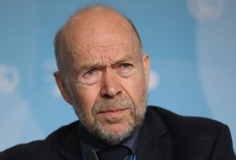 Climate expert and activist James Hansen attends a press conference at the COP 23 United Nations Climate Change Conference on Nov. 6, 2017 in Bonn, Germany. Credit: Sean Gallup/Getty Images