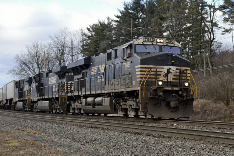 A Norfolk Southern freight train. Credit: Ben Hasty/MediaNews Group/Reading Eagle via Getty Images