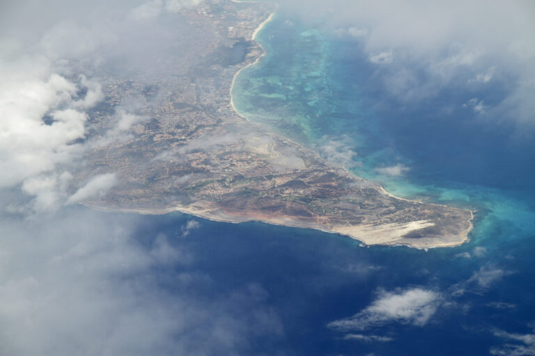 Aruba seen from commercial airliner. Credit: Jeffrey Greenberg/Universal Images Group via Getty Images