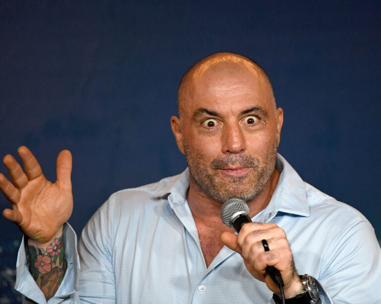 Comedian Joe Rogan performs during his appearance at The Ice House Comedy Club on April 17, 2019 in Pasadena, California. Credit: Michael S. Schwartz/Getty Images
