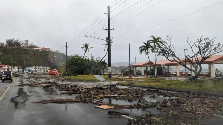 Damage from Typhoon Mawar in Guam. Credit: Joshua DuFrane/FEMA