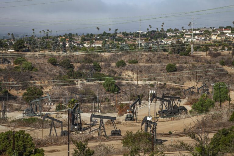 Inglewood Oil Field in Baldwin Hills, Los Angeles, California. Credit: Citizens of the Planet/UCG/Universal Images Group via Getty Images