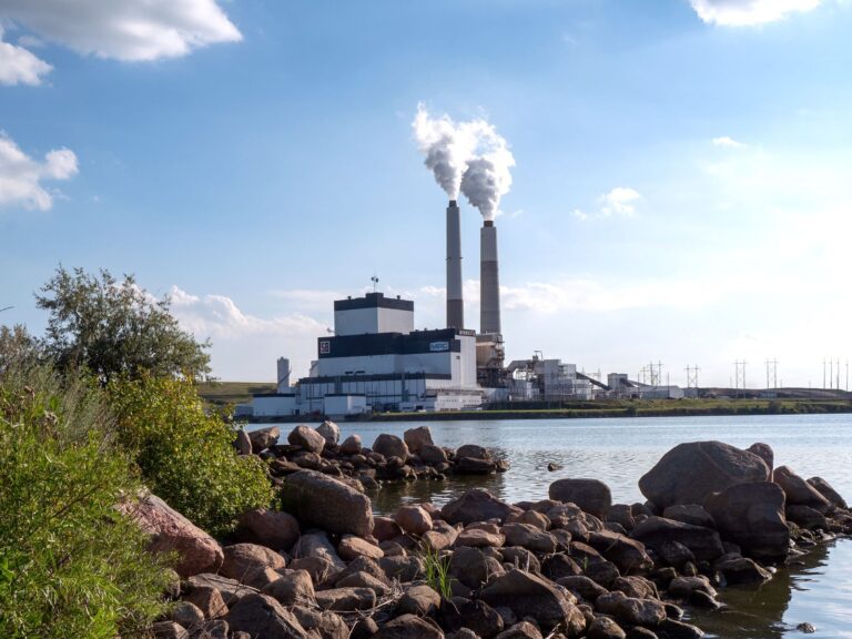 Milton R. Young Power Plant, located near Center, North Dakota, which is the site of Project Tundra, a plan to retrofit the plant with a carbon capture system. Credit: Minnkota Power