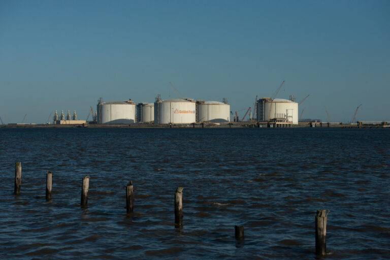 Residents in North Port St. Joe, Florida, had long been concerned that an export facility for liquified natural gas (LNG), like this one in Sabine Pass, Texas, would be built on the Gulf Coast in their community on the Florida Panhandle. But now Nopetro Energy says it had decided "many months ago" not to build the facility there. Credit: Getty Images.