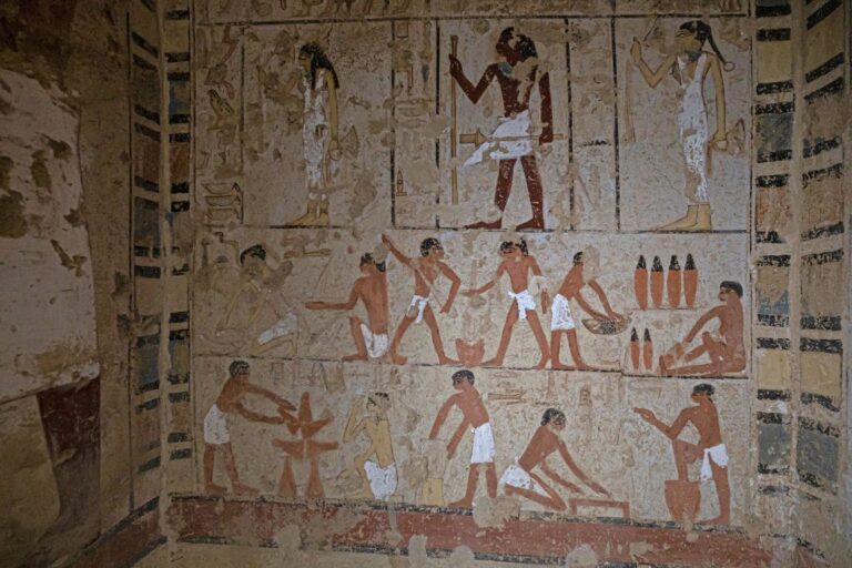 A photo of Saqqara archaeological site, south of Cairo