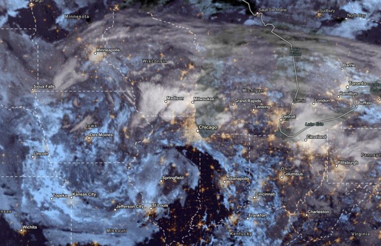 NESDIS via NOAA Satellite View as of October 14, 2023