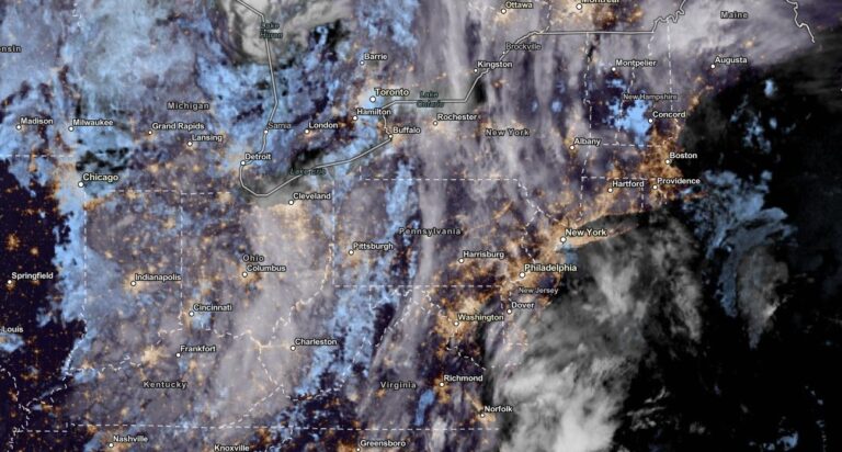 NESDIS via NOAA Satellite View as of October 20, 2023