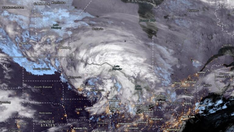 NOAA Satellite View as of November 6, 2023