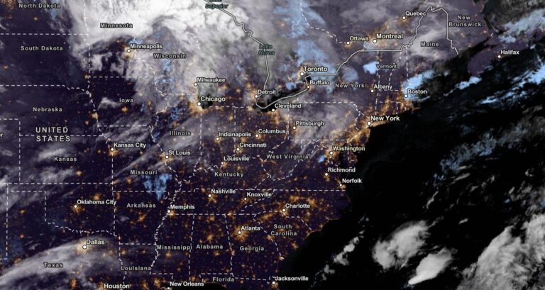 NOAA Satellite View as of November 6, 2023