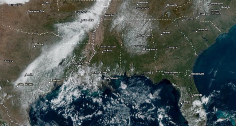 NOAA Satellite View as of November 8, 2023