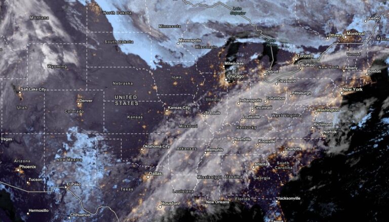 NOAA Satellite View as of November 10, 2023
