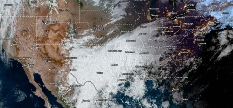 NOAA Satellite View as of November 10, 2023