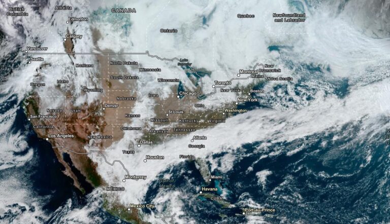 NOAA Satellite View as of November 10, 2023