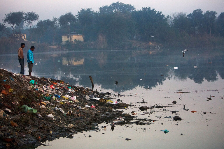 Polluted River.