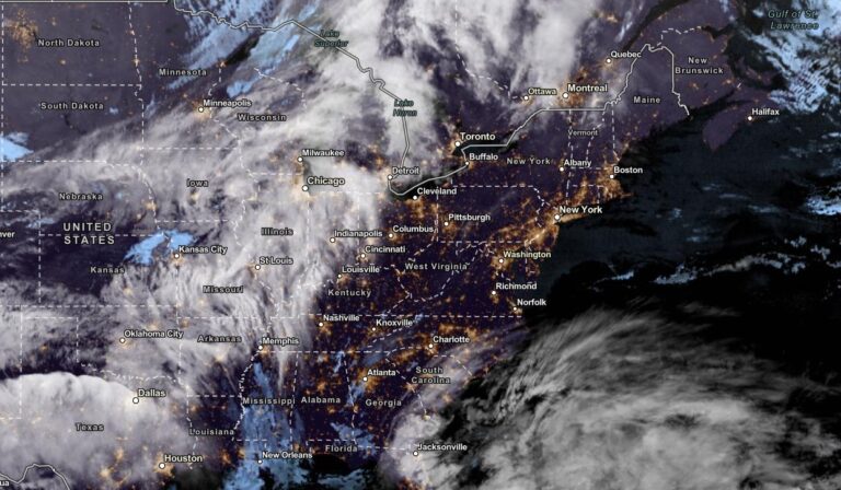 NOAA NESDIS Satellite View as of November 17, 2023