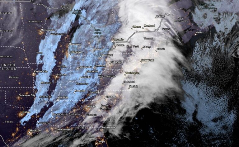 NOAA NESDIS Satellite View as of November 21, 2023