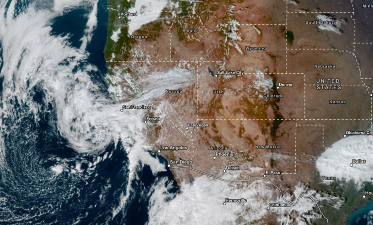 NOAA NESDIS Satellite View as of November 17, 2023