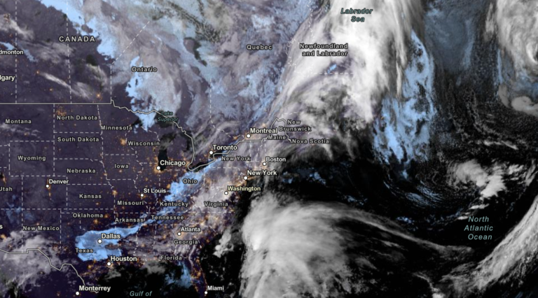 NOAA NESDIS Satellite View as of November 17, 2023
