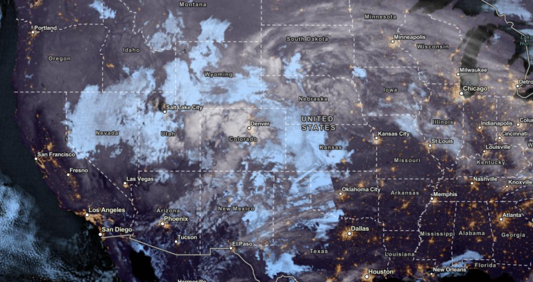 NOAA NESDIS Satellite View as of November 25, 2023