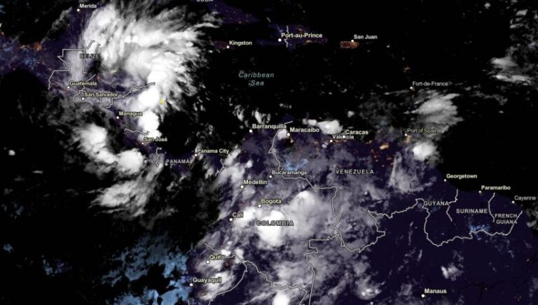 Vue satellite de la NOAA au 4 novembre 2023