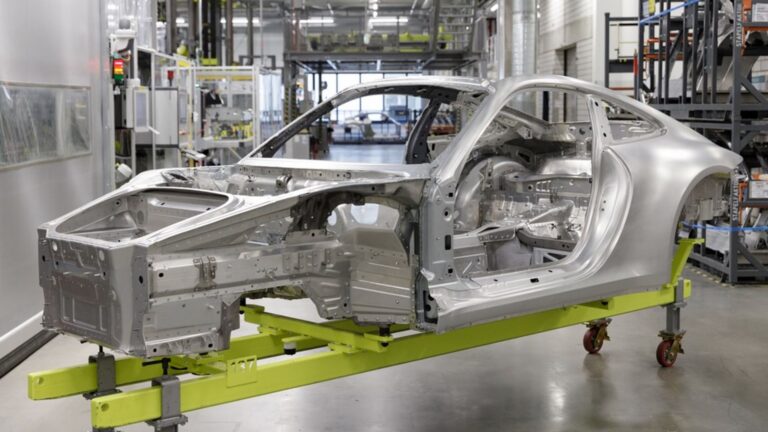 Porsche plans to use CO2-reduced steel in its sports cars from 2026. Credit: Courtesy of Porsche AG