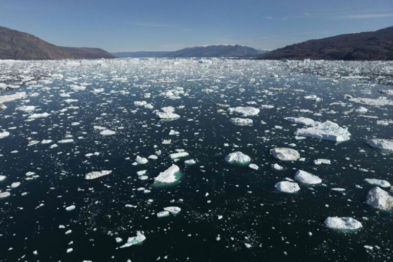 Fjord, Greenland.