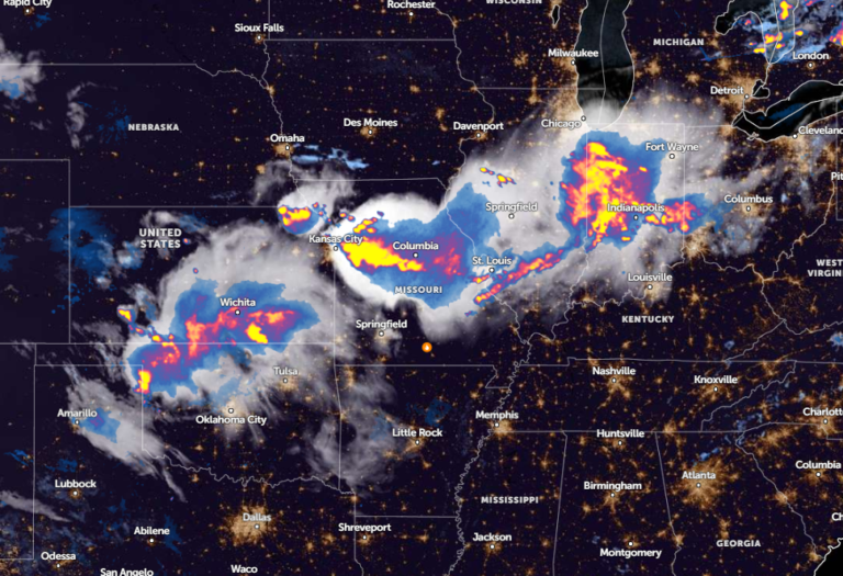 Zoom Earth Satellite via NOAA NESDIS as of June 14