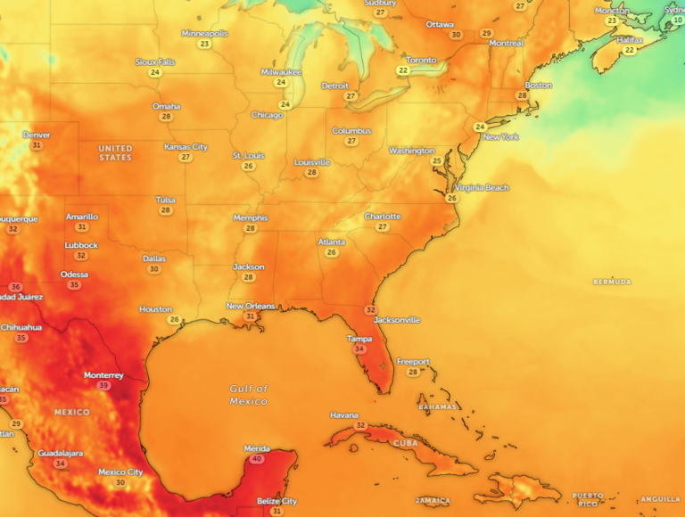 Zoom Earth Satellite via NOAA - NESDIS