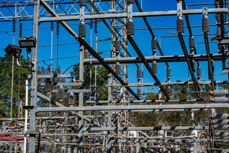A power substation is seen near Birmingham, Ala. Credit: Lee Hedgepeth/Inside Climate News