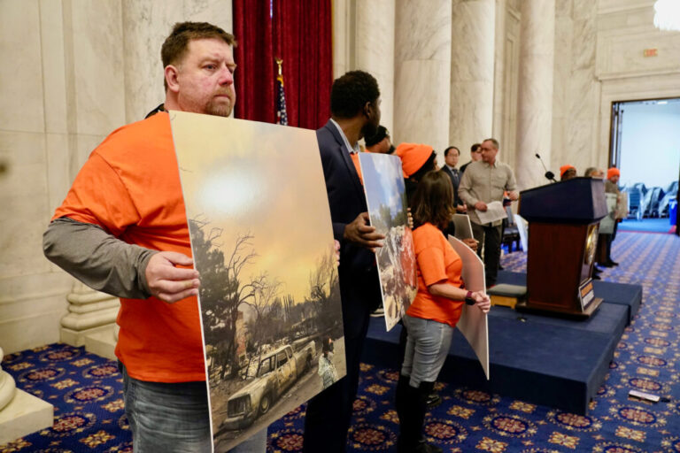 Disaster survivors traveled to Washington, D.C., to call for a stronger federal disaster response system, not the much-reduced agency proposed by a Trump-appointed council. Credit: Ralph Alswang