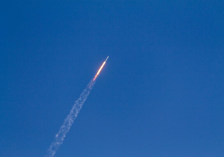 missile in the sky