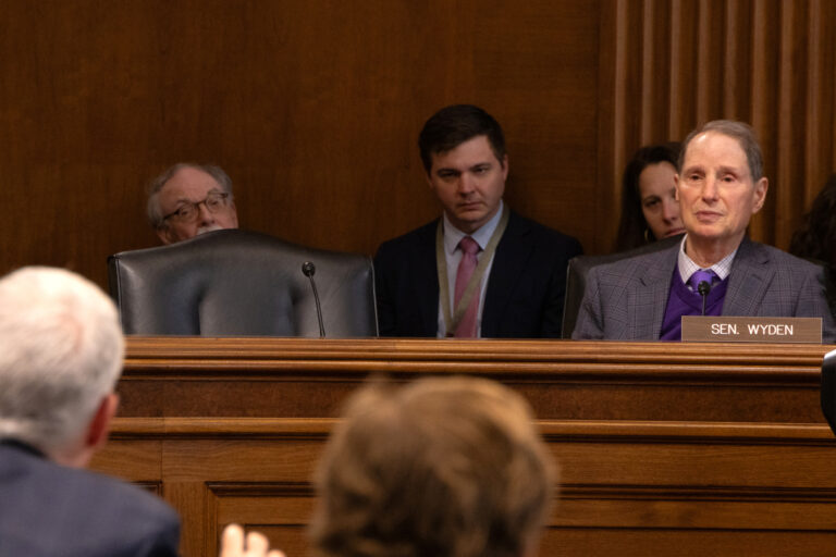 Sen. Ron Wyden (D-Ore.) said President Trump “took a wrecking ball to solar and wind energy projects.” Credit: Gabriel Matias Castilho/Inside Clean Energy