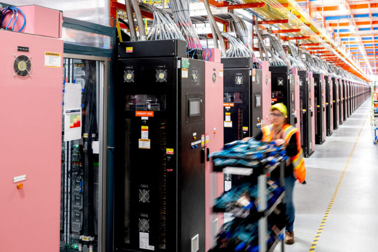 Tech companies continue to benefit from tax exemptions and favorable energy rates for data centers in Georgia. Credit: Noah Berger/Getty Images via Amazon Web Services