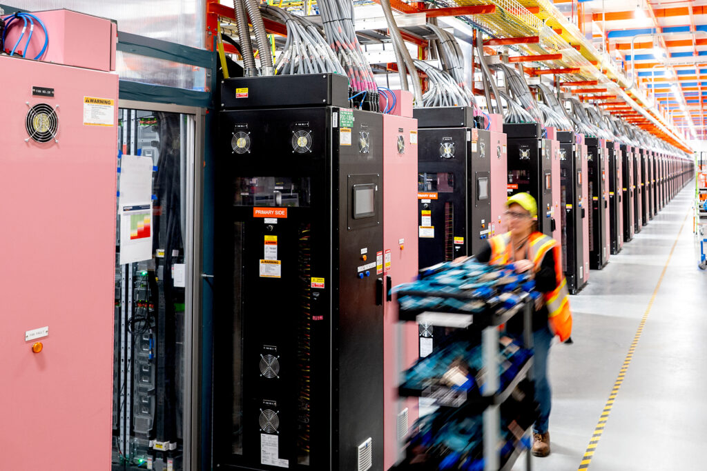 Tech companies continue to benefit from tax exemptions and favorable energy rates for data centers in Georgia. Credit: Noah Berger/Getty Images via Amazon Web Services
