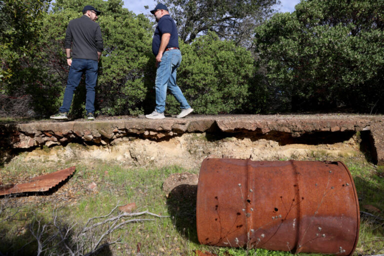 EPA staff visit a Superfund site in Clearlake Oaks, Calif., on Jan. 30, 2024. Credit: Jane Tyska/East Bay Times via Getty Images