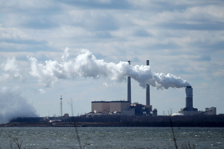 Emissions spew from a large stack at the coal fired Brandon Shores Power Plant, on March 9, 2018 in Baltimore, Maryland. Credit: Mark Wilson via Getty Images