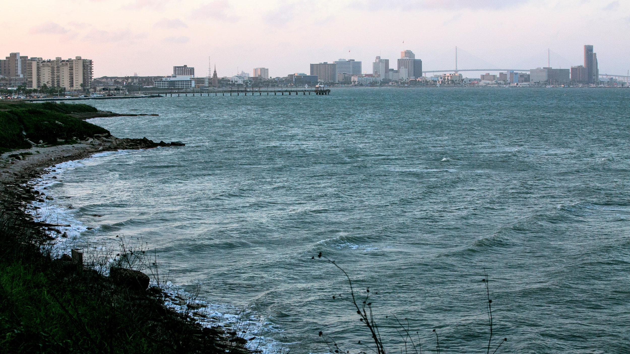 La ville de Corpus Christi vue le 4 mars. Crédit : Dylan Baddour/Pacte Climat