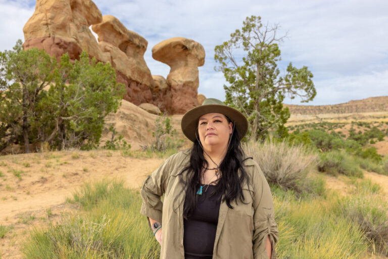 Autumn Gillard has been fighting to protect the Grand Staircase-Escalante Monument since 2017. Credit: Raymond Chee
