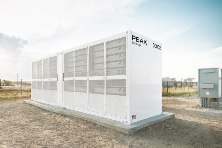 Peak Energy completed this sodium-ion battery system in Watkins, Colo., in 2025. Credit: Courtesy of Peak Energy